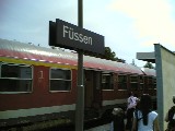 フランクフルトからちょうど6時間の列車の旅...フュッセン駅